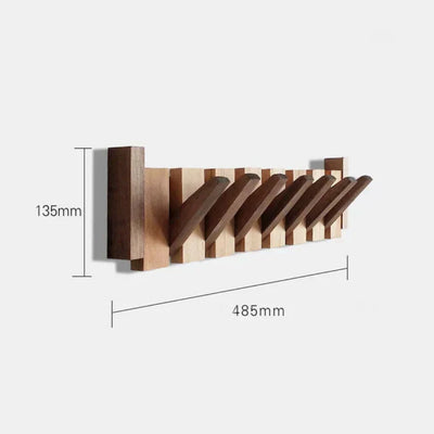 Klavier-inspirierter Garderobenständer aus Holz - Elegante Wandhaken