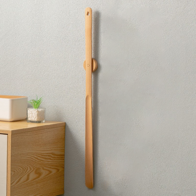 Kolbein - Magnetischer Schuhlöffel aus Holz mit langem Griff