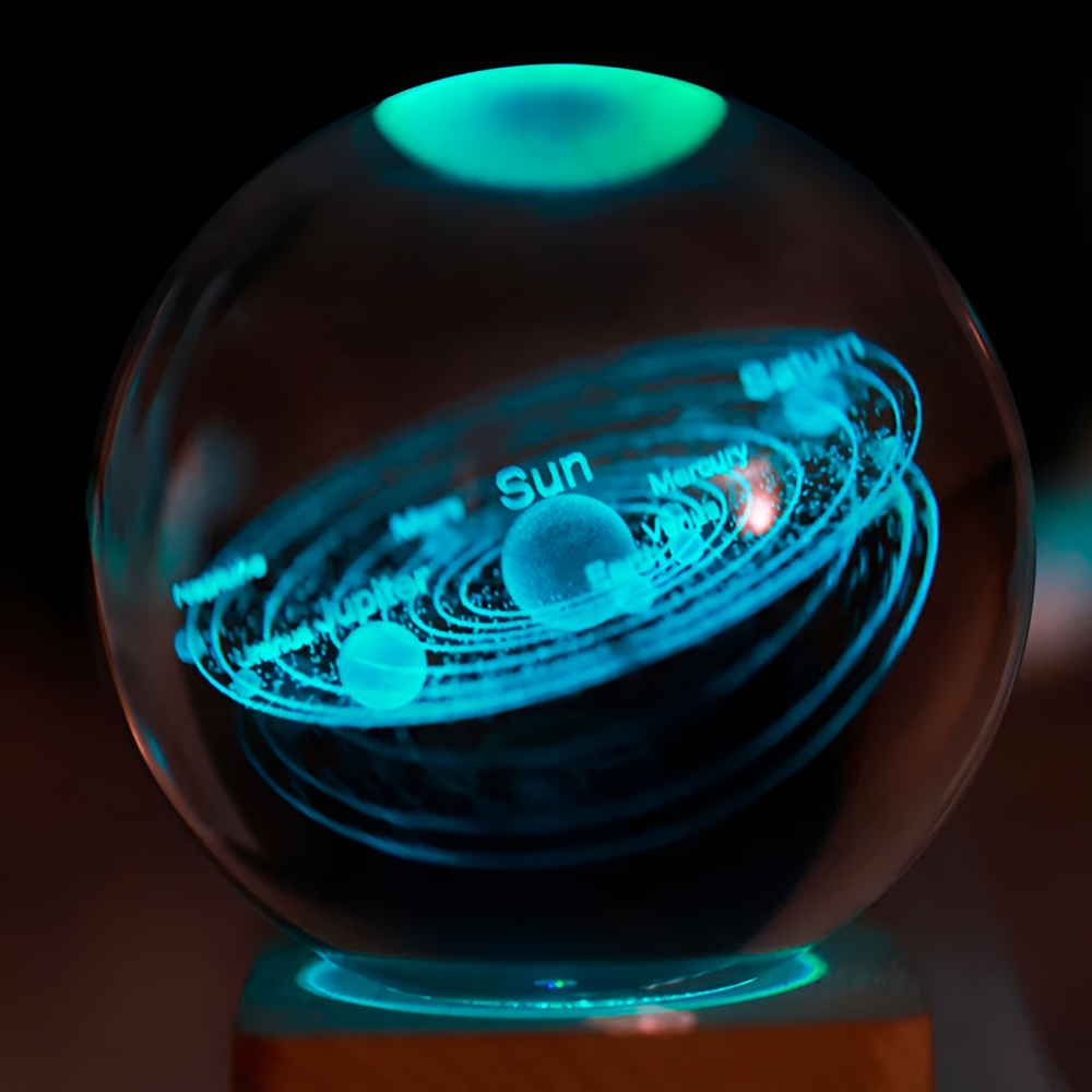 3D kosmische LED-Kristallkugel - Magische Heimbeleuchtung