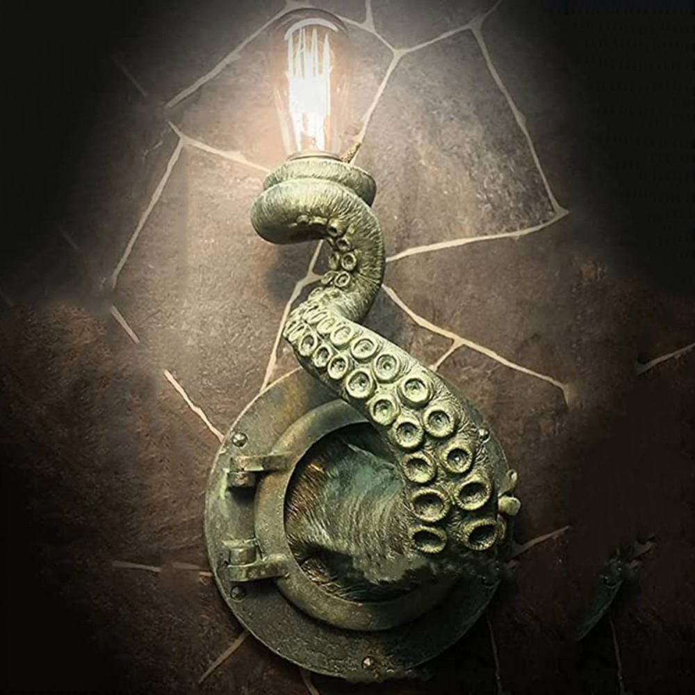 Krakenna - Skulpturale Oktopus-Wandleuchte