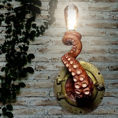 Krakenna - Skulpturale Oktopus-Wandleuchte