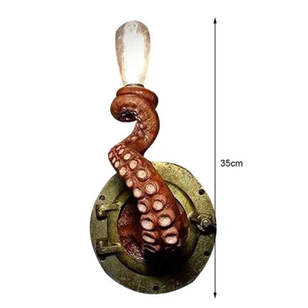 Krakenna - Skulpturale Oktopus-Wandleuchte