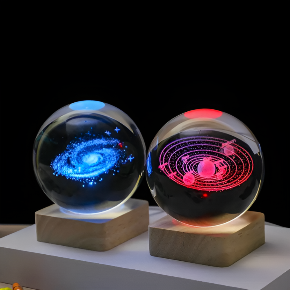 3D kosmische LED-Kristallkugel - Magische Heimbeleuchtung