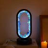 AuraStone - Kristallrahmen LED-Lampe mit natürlichen Edelsteinen