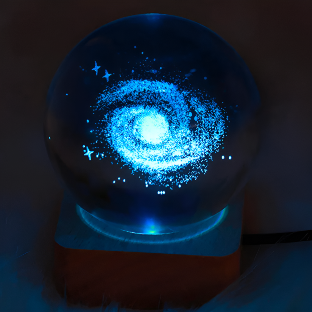 3D kosmische LED-Kristallkugel - Magische Heimbeleuchtung