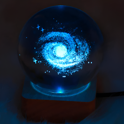 3D kosmische LED-Kristallkugel - Magische Heimbeleuchtung