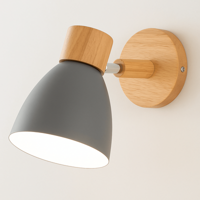LoftBeam - Moderne Wandleuchte aus Holz und Eisen