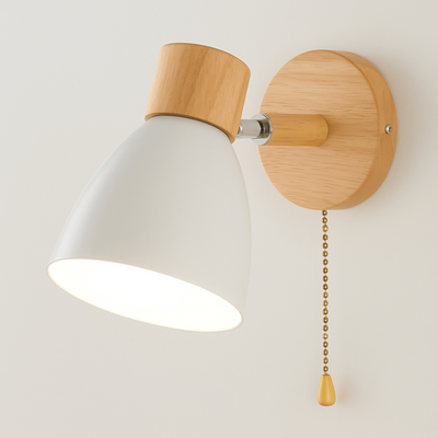 LoftBeam - Moderne Wandleuchte aus Holz und Eisen