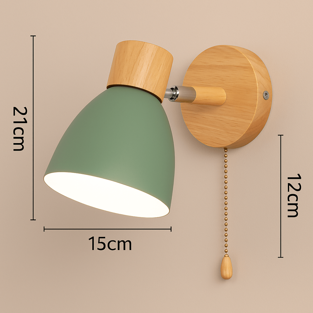 LoftBeam - Moderne Wandleuchte aus Holz und Eisen