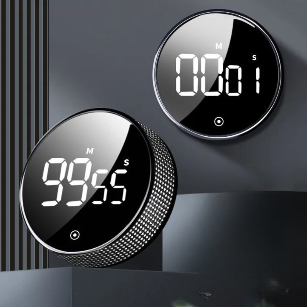 LoopTimer - Magnetischer LED-Timer mit Drehregler und 3-stufigem Alarm