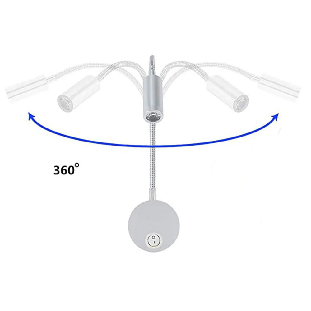 LumaBend - Flexible LED-Wandleuchte für Bett, Schreibtisch & Wandmontage