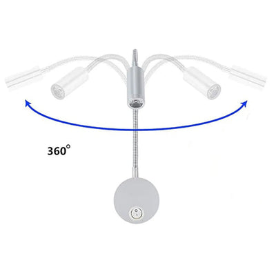 LumaBend - Flexible LED-Wandleuchte für Bett, Schreibtisch & Wandmontage