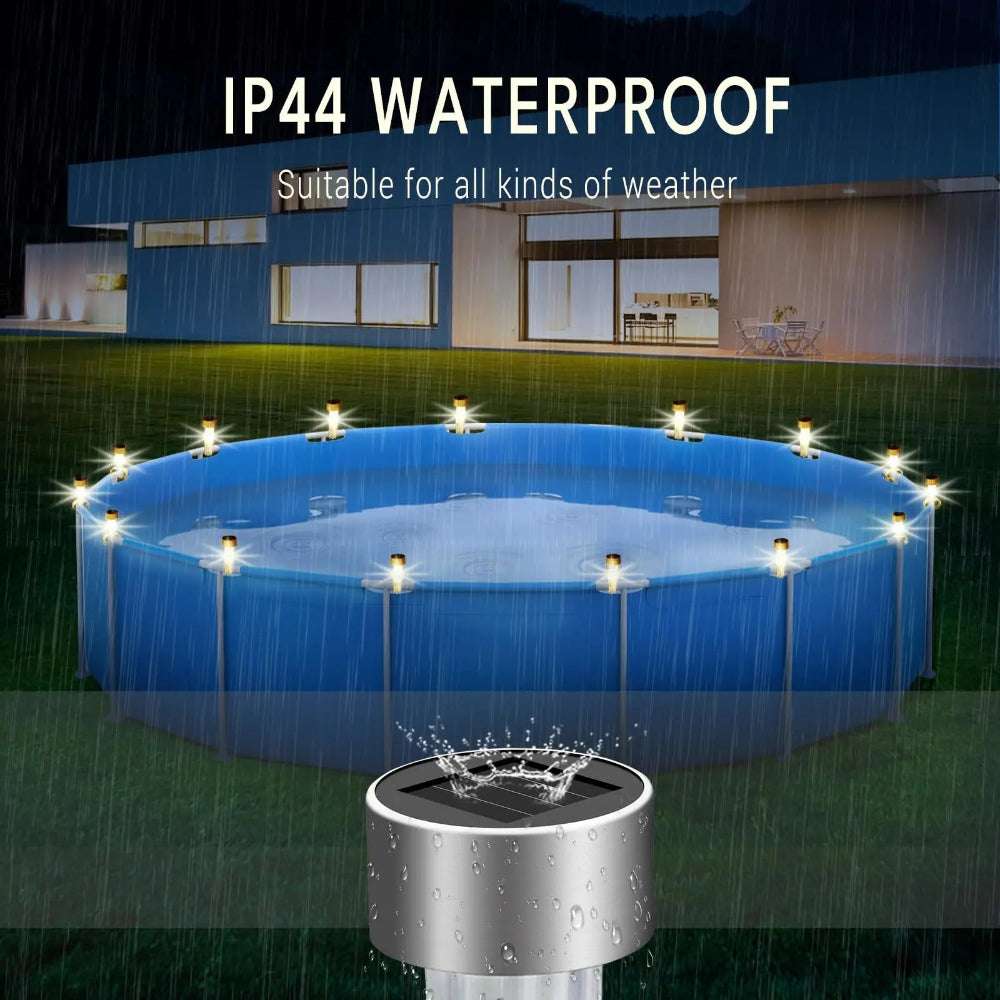 LumaFloat - 6-teilige wasserdichte LED-Solar-Poolbeleuchtung