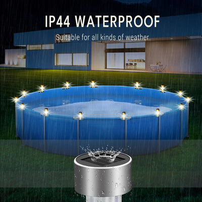 LumaFloat - 6-teilige wasserdichte LED-Solar-Poolbeleuchtung