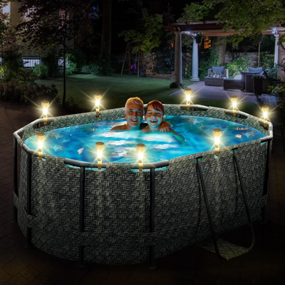 LumaFloat - 6-teilige wasserdichte LED-Solar-Poolbeleuchtung
