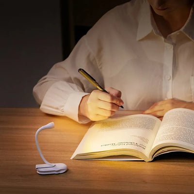 LumiClip - USB-aufladbare Mini-Clip-Leseleuchte