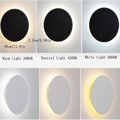 LumoLite - Elegante LED-Wandleuchte mit rundem, modernem Design