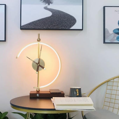 LumoTime - Luxuriöse LED-Uhrenlampe mit drahtloser Aufladung