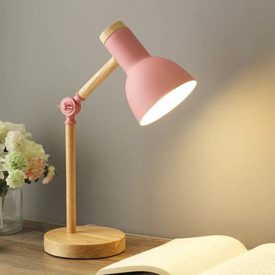 LumoWood - Verstellbare Schreibtischlampe aus Holz