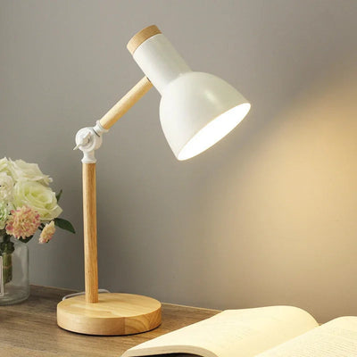 LumoWood - Verstellbare Schreibtischlampe aus Holz