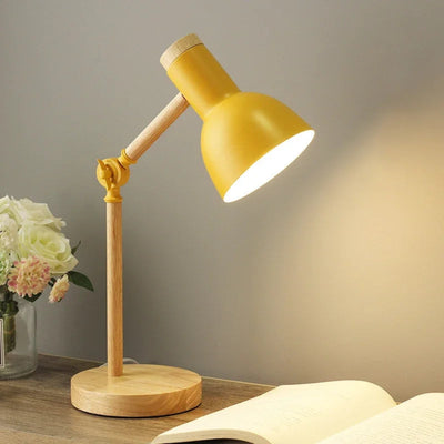 LumoWood - Verstellbare Schreibtischlampe aus Holz