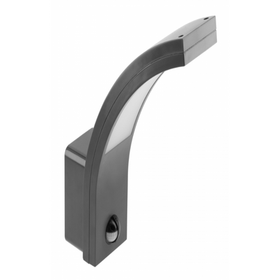 Lunox - Schwarze gebogene LED-Wandleuchte mit Sensor