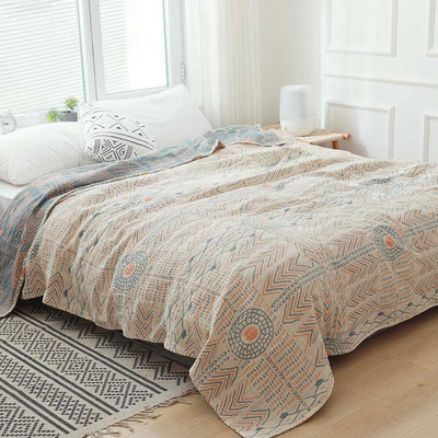 Mandavya - Boho Mandala Wende-Wärmedecke