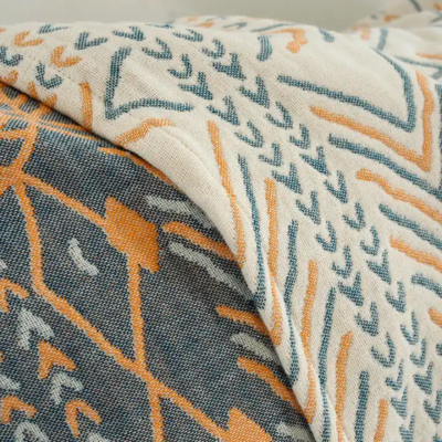 Mandavya - Boho Mandala Wende-Wärmedecke
