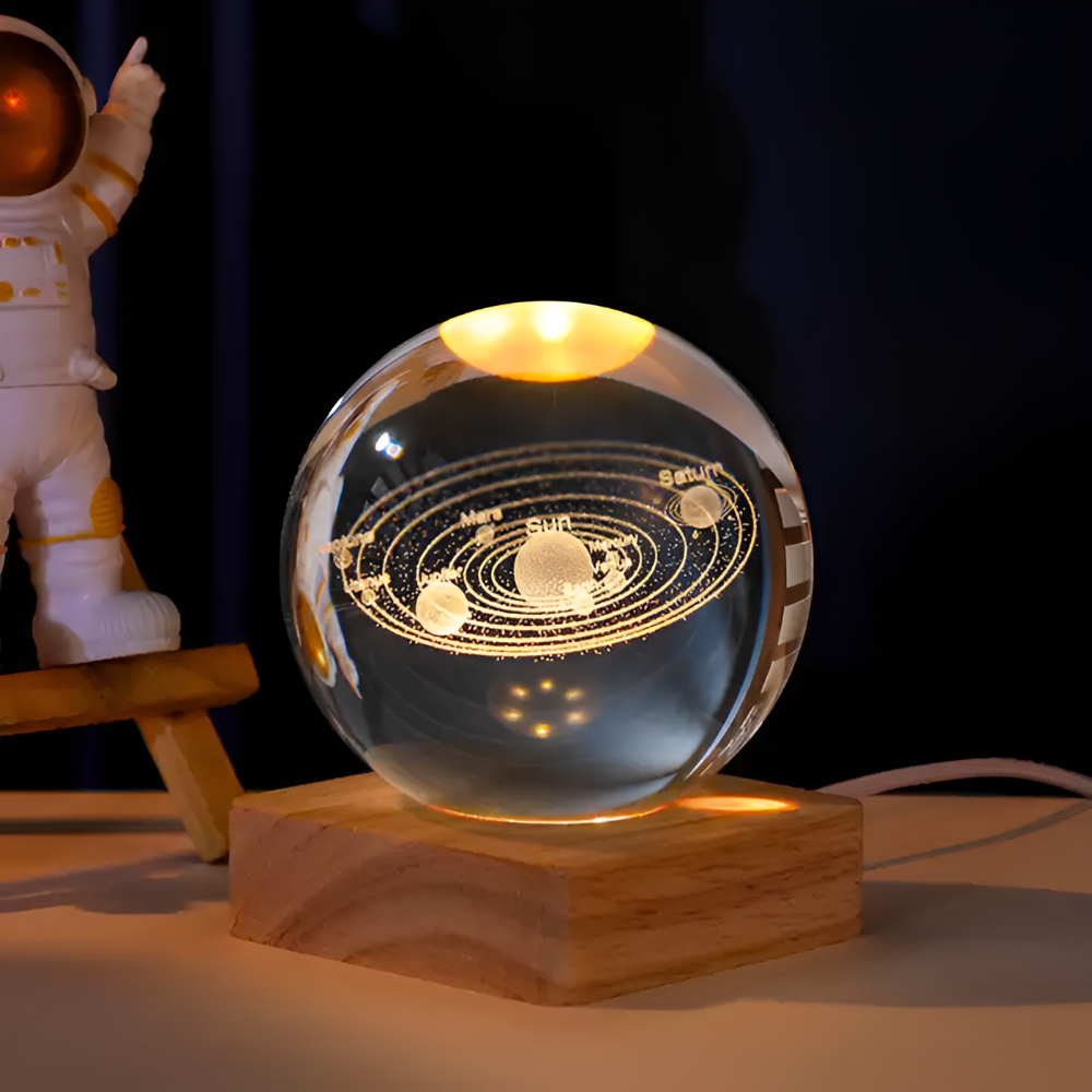 3D kosmische LED-Kristallkugel - Magische Heimbeleuchtung
