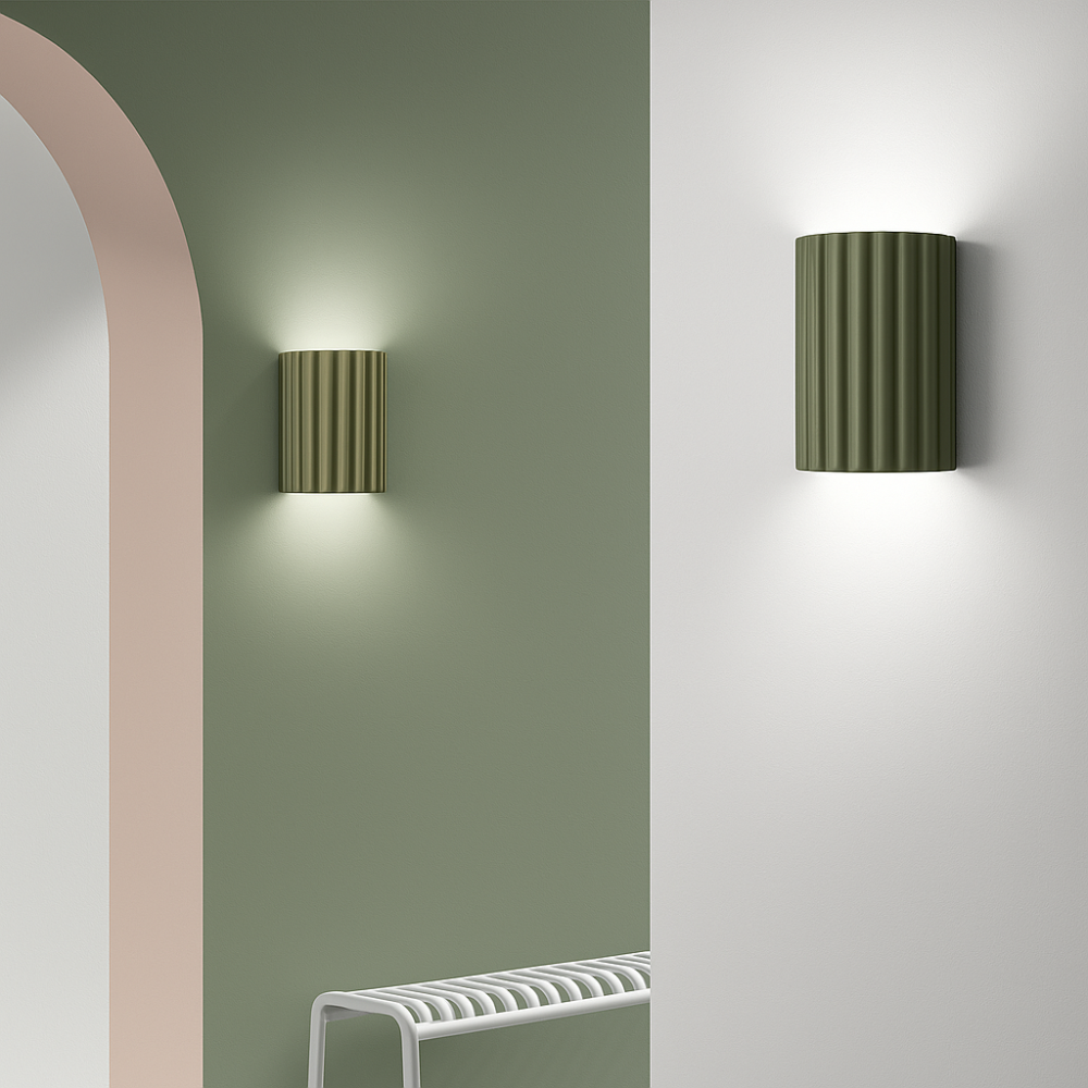 Minimalistische Wandleuchte - Modernes Design mit einem Hauch von Farbe