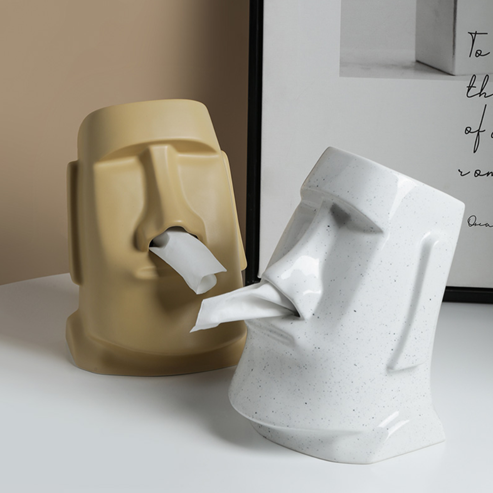 Moaibox - Nordische Keramik Moai Tissue-Halter