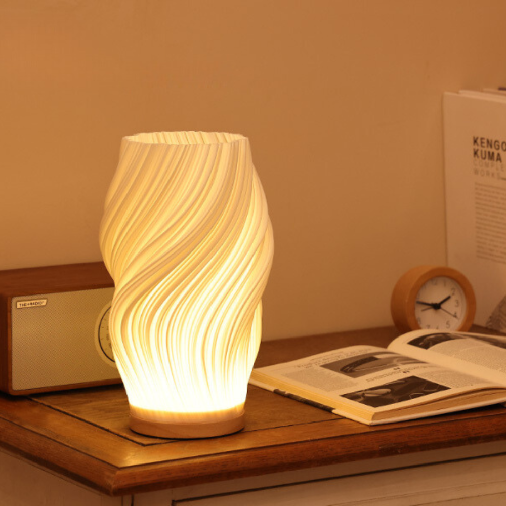 Modern Wave Tischleuchte - Helligkeit einstellbar