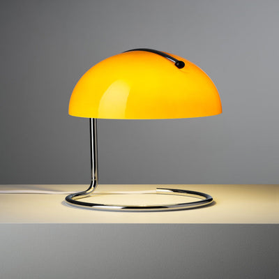 Moderne Schreibtischlampe aus der Jahrhundertmitte - Orange Dome Design