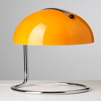 Moderne Schreibtischlampe aus der Jahrhundertmitte - Orange Dome Design