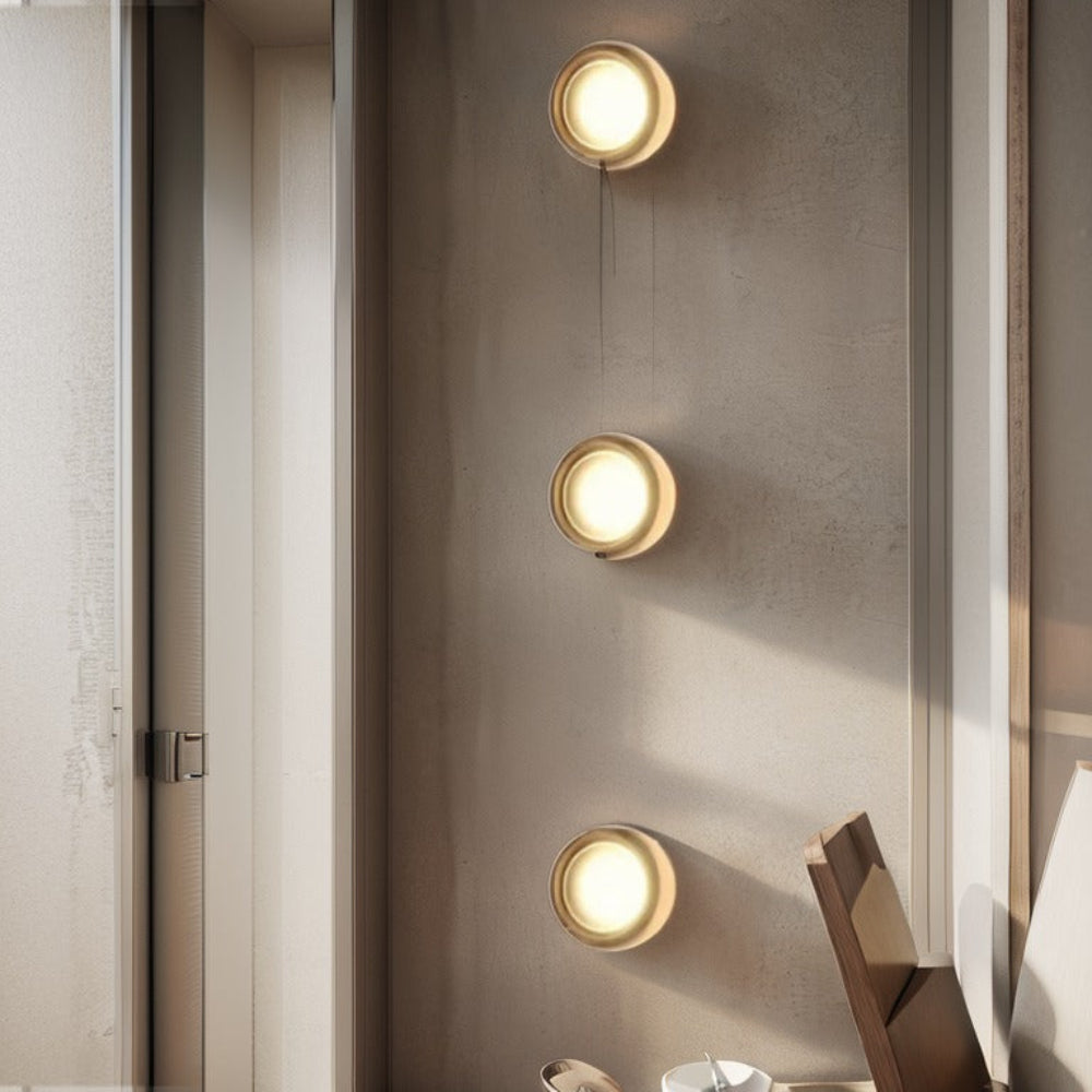 Moderne Wandlampe mit Grübchen - Dekorative Innenbeleuchtung