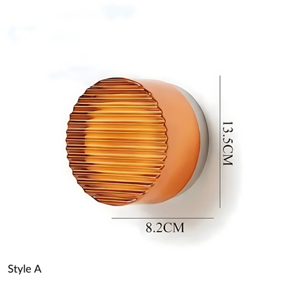 HaloGlow - Moderne runde LED-Wandleuchte