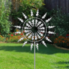 Moondra - Kinetische Windspinner-Skulptur mit doppelter Drehung