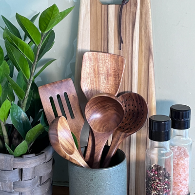 GreenChef - Nachhaltiges Holzutensilien-Set für die tägliche Küche