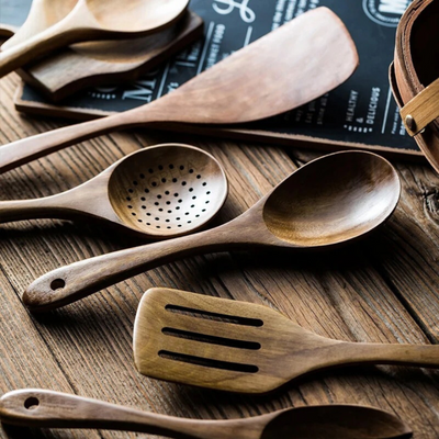GreenChef - Nachhaltiges Holzutensilien-Set für die tägliche Küche