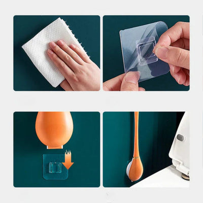 NeatSwipe - Flexible antibakterielle Toilettenbürste und Halterung