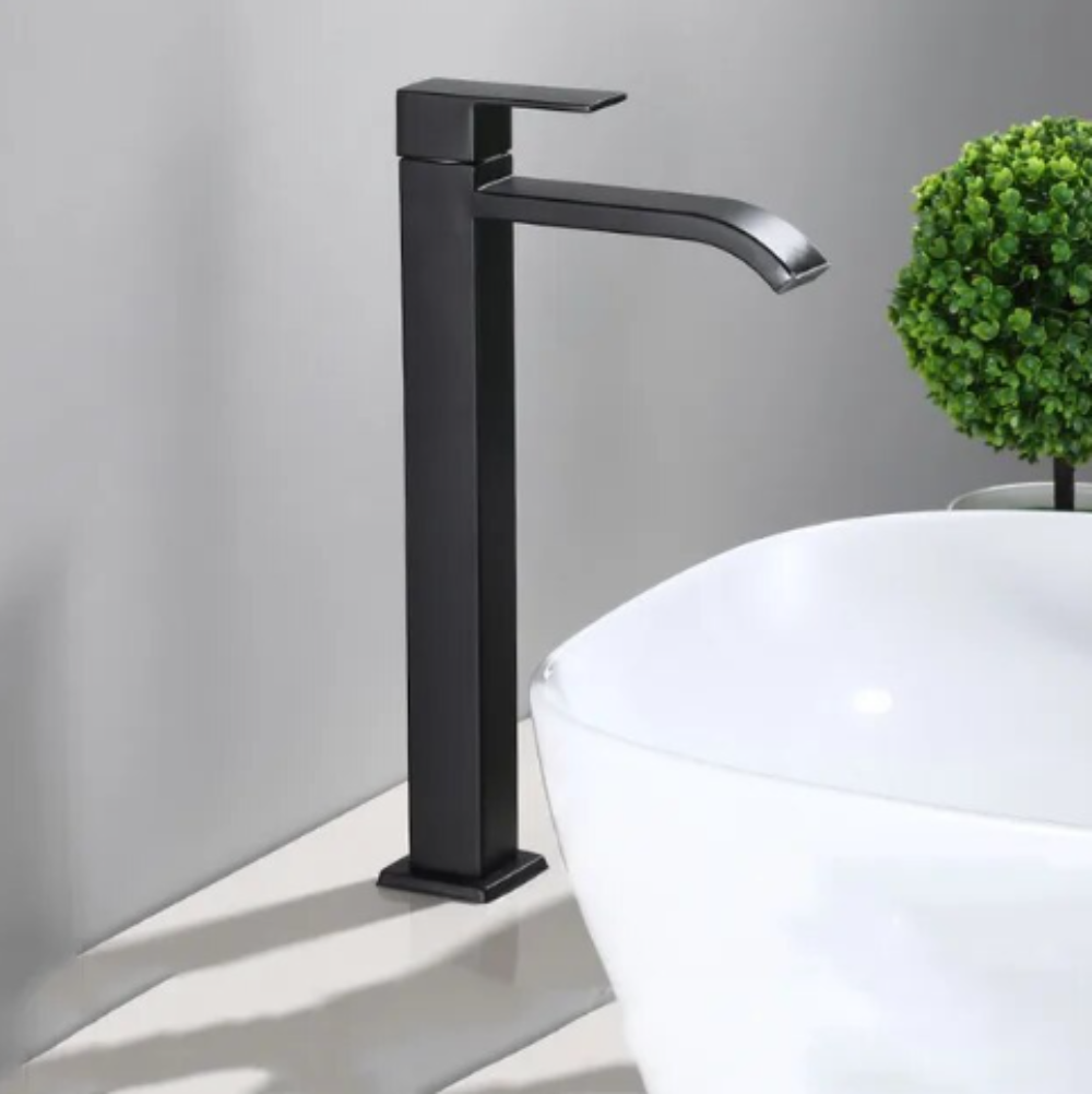 Noirix - Mattschwarze Kaltwasserarmatur für Waschbecken