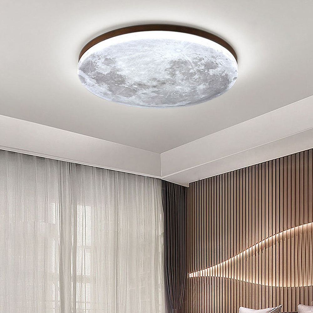 Selvona - Art Deco Mond inspirierte LED-Deckenleuchte