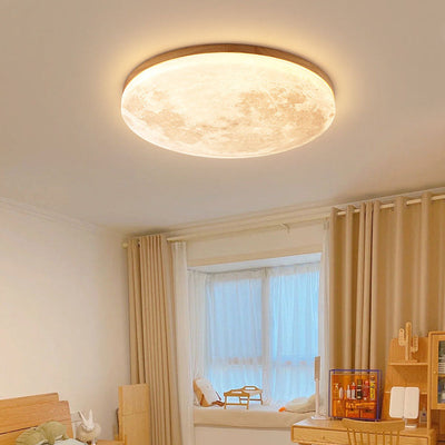 Selvona - Art Deco Mond inspirierte LED-Deckenleuchte