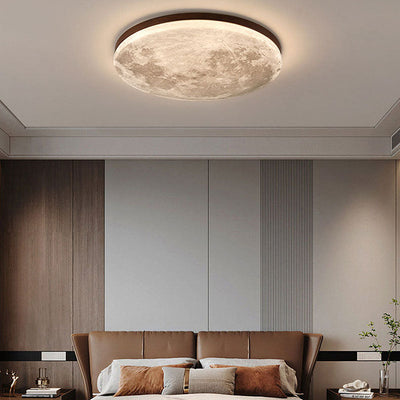 Selvona - Art Deco Mond inspirierte LED-Deckenleuchte
