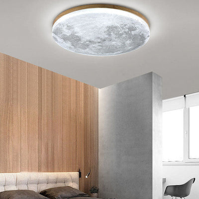 Selvona - Art Deco Mond inspirierte LED-Deckenleuchte