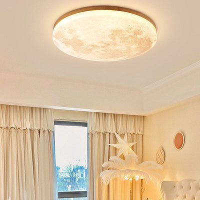 Selvona - Art Deco Mond inspirierte LED-Deckenleuchte