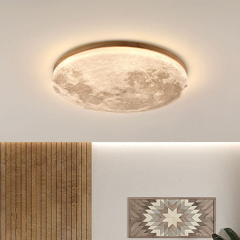 Selvona - Art Deco Mond inspirierte LED-Deckenleuchte