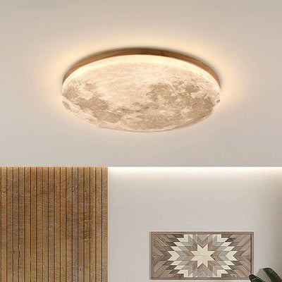 Selvona - Art Deco Mond inspirierte LED-Deckenleuchte