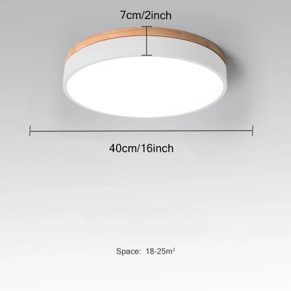 Deckenleuchte aus Naturholz - Nordic Minimalist Design