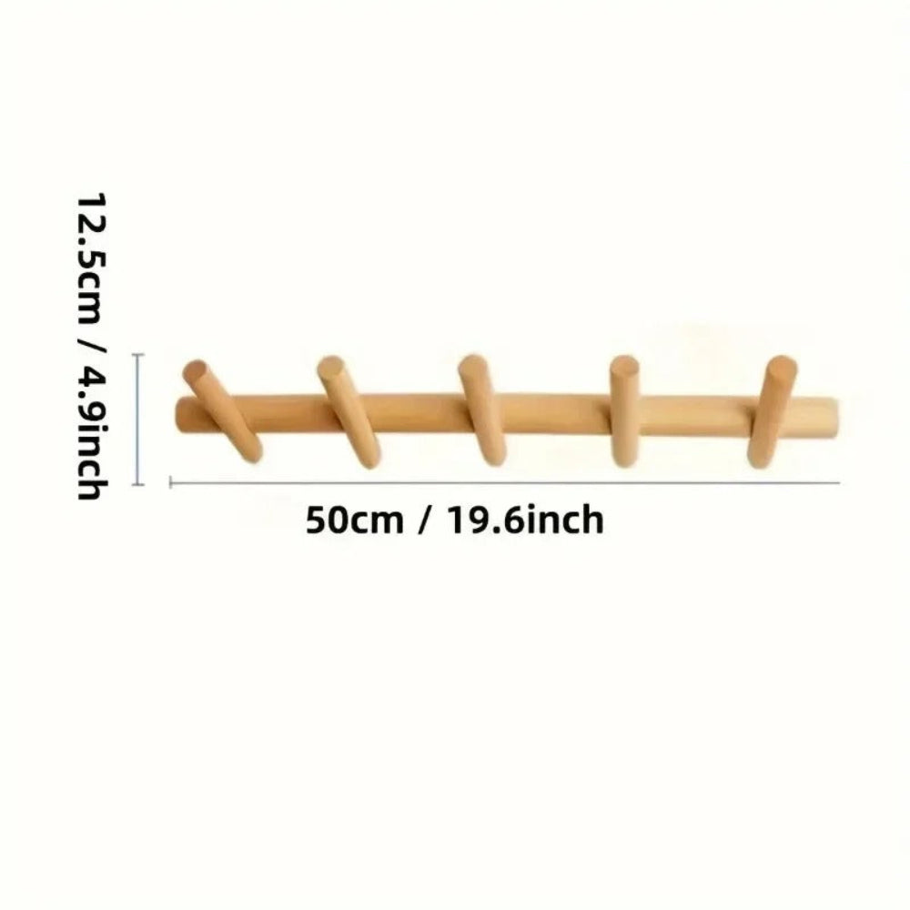 OakHook - Minimalistisches Wandregal mit 5 Haken